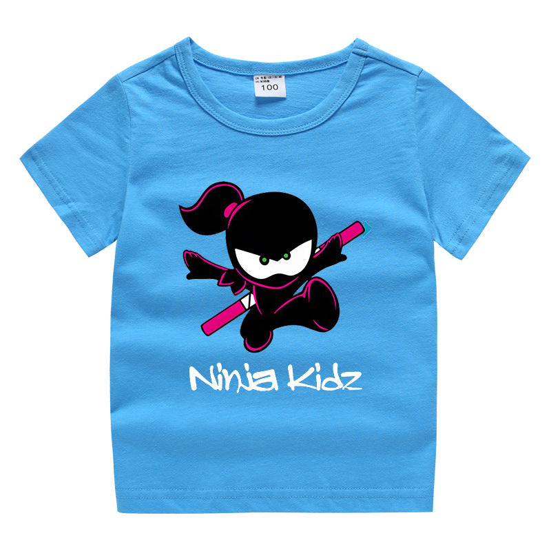 Children's summer clothing short sleeved T-shirt for men and women