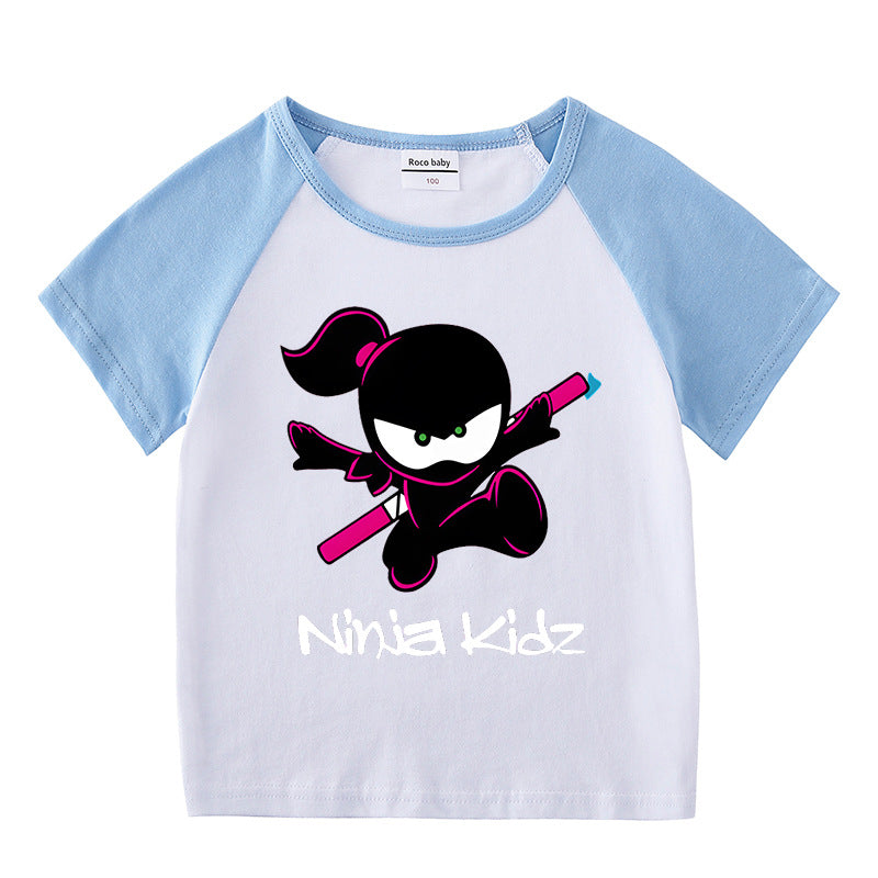 Children's summer short sleeved T-shirt