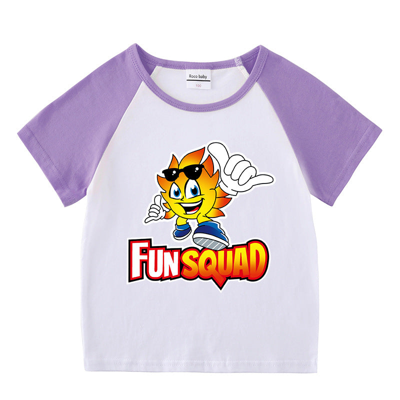 Children's summer clothing short sleeved T-shirt for men and women