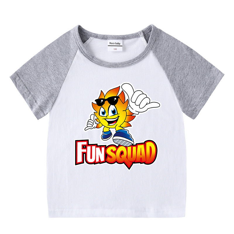 Children's summer clothing short sleeved T-shirt for men and women