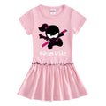 Children's clothing short sleeved dress half sleeved baby