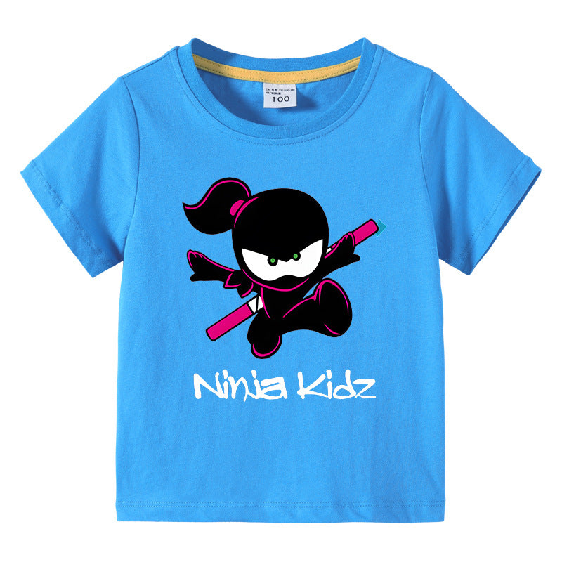 Children's summer short sleeved T-shirt