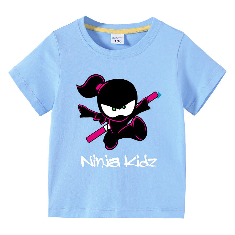 Children's summer short sleeved T-shirt