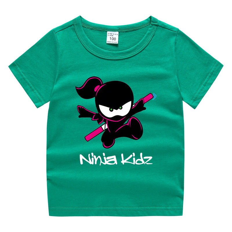 Children's summer clothing short sleeved T-shirt for men and women