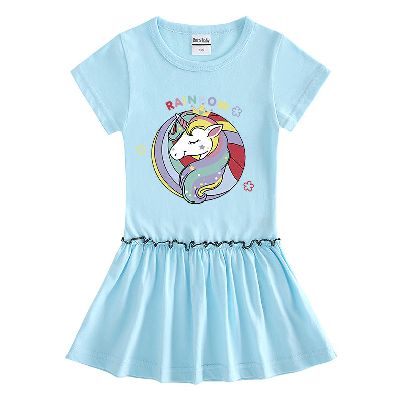 Short sleeved dress with half sleeves for babies