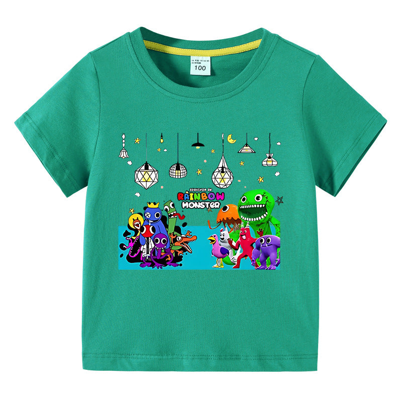 Children's summer clothes short sleeved T-shirt for boys