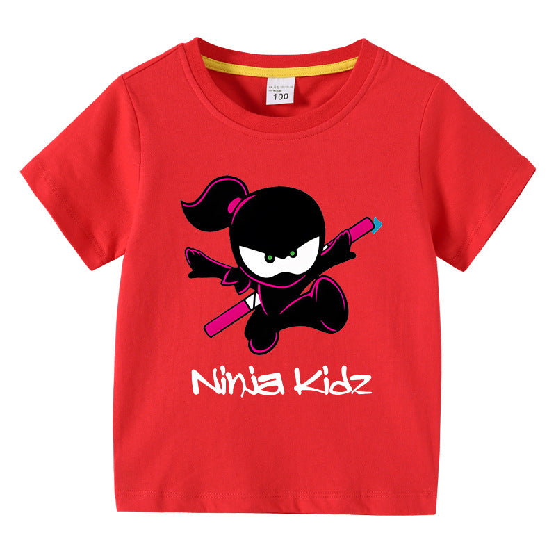 Children's summer short sleeved T-shirt