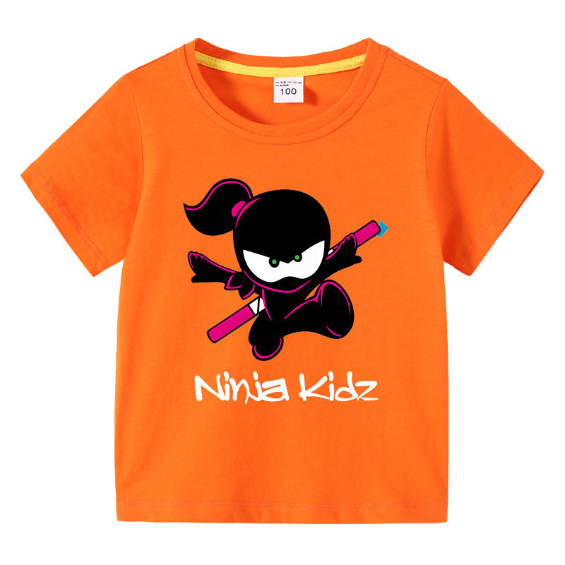 Children's summer short sleeved T-shirt