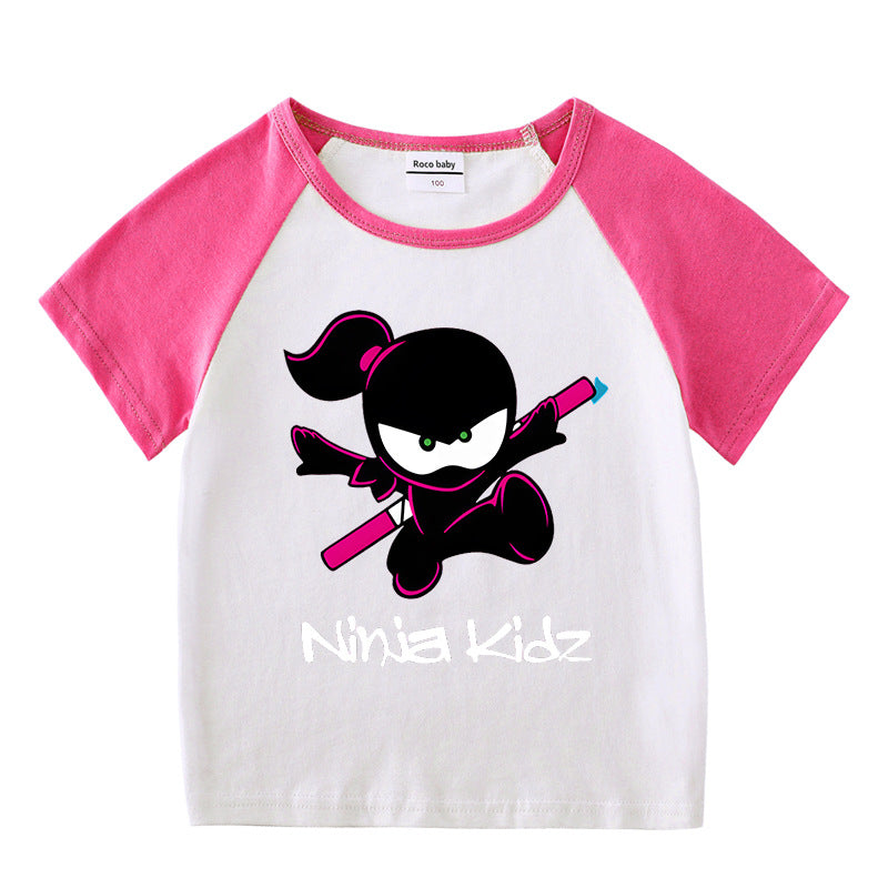 Children's summer short sleeved T-shirt