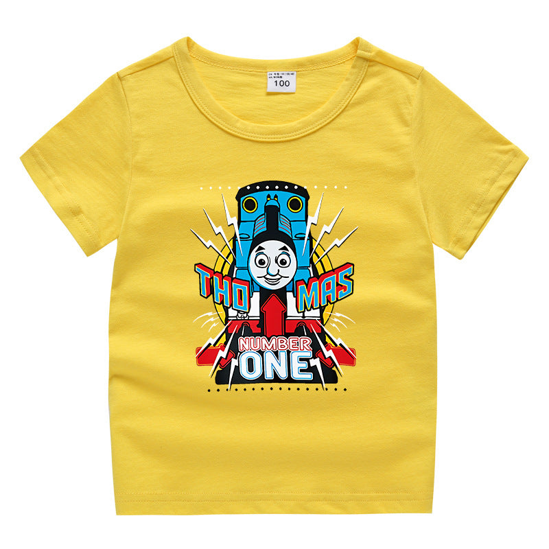 Children's summer short sleeved T-shirt