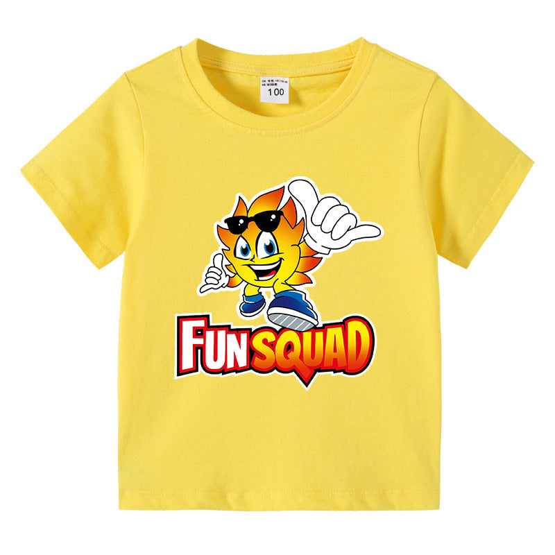 Children's summer short sleeved T-shirt