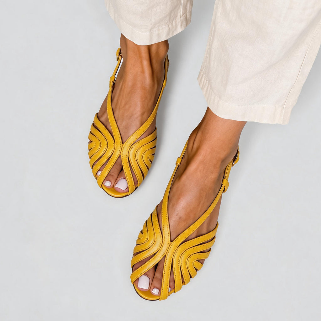 Made to order ships in 3–5 days Low heeled fish mouth strap beach casual women's sandals