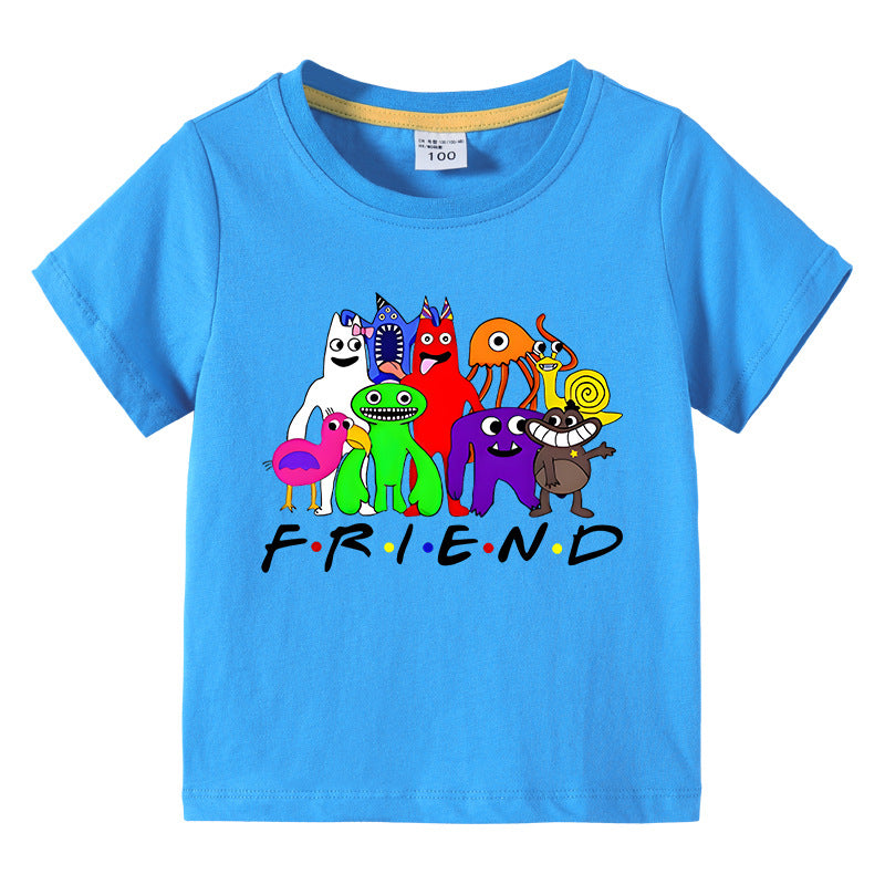 Children's summer short sleeved T-shirt