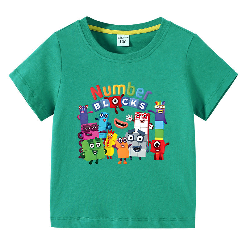 Children's summer clothes short sleeved T-shirt for boys