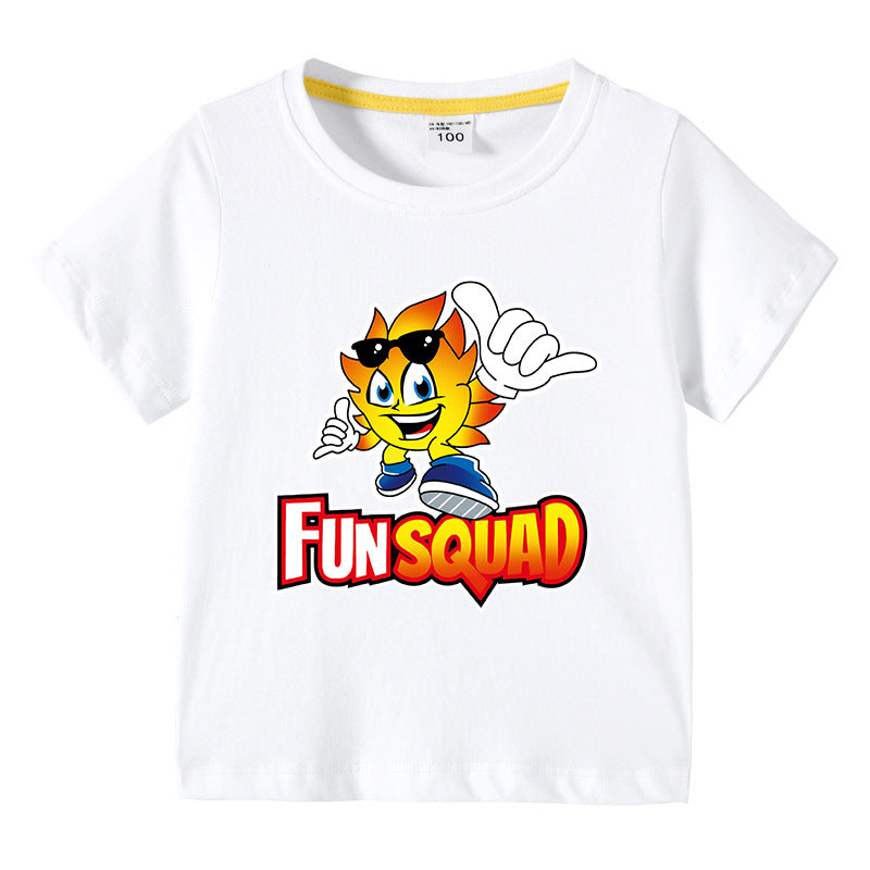 Children's summer short sleeved T-shirt