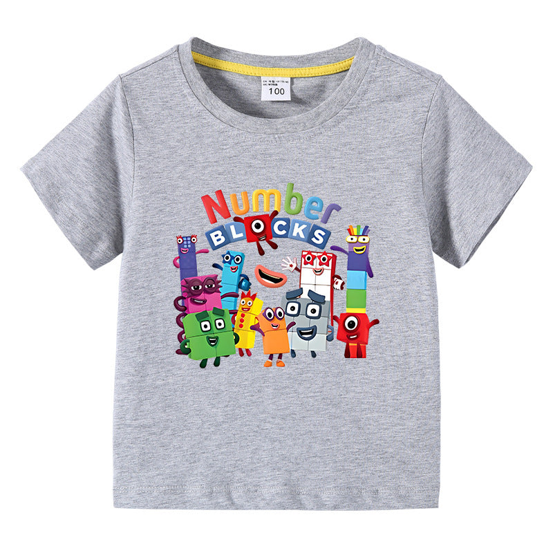 Children's summer clothes short sleeved T-shirt for boys