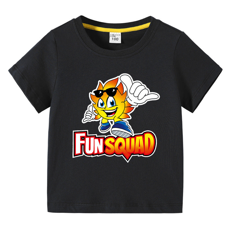 Children's summer short sleeved T-shirt