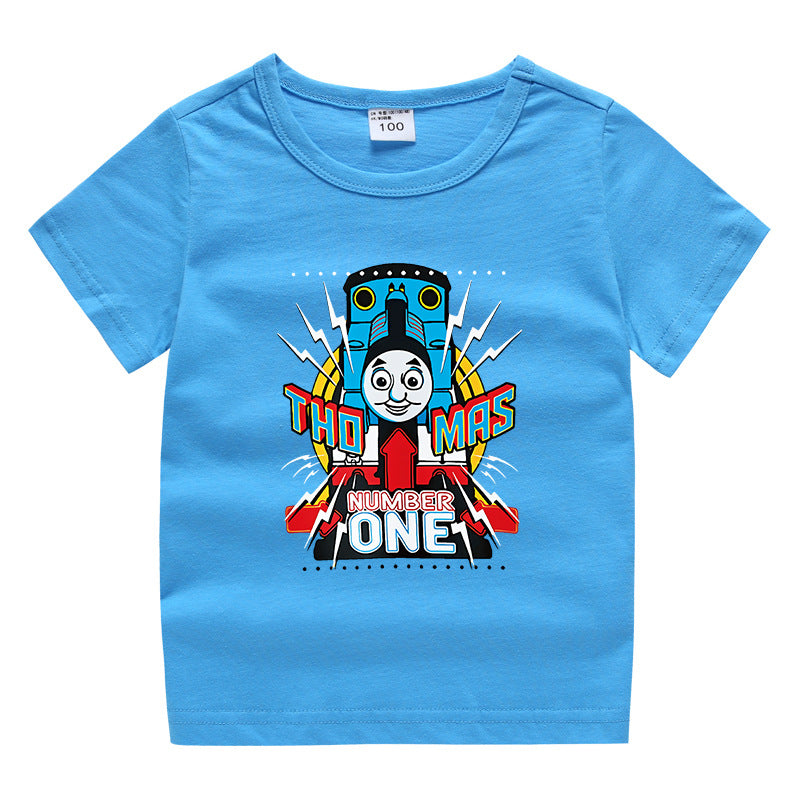 Children's summer short sleeved T-shirt
