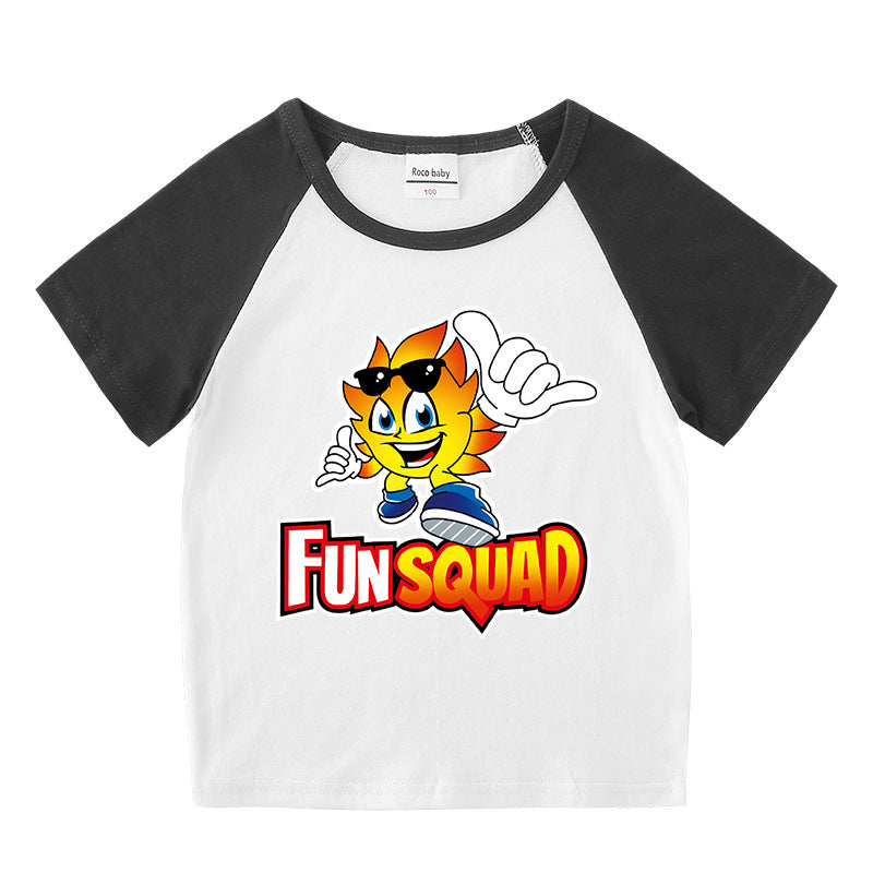 Children's summer clothing short sleeved T-shirt for men and women