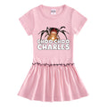 Children's short sleeved dress with half sleeves
