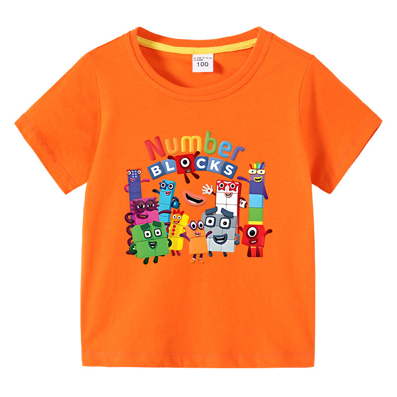 Children's summer clothes short sleeved T-shirt for boys