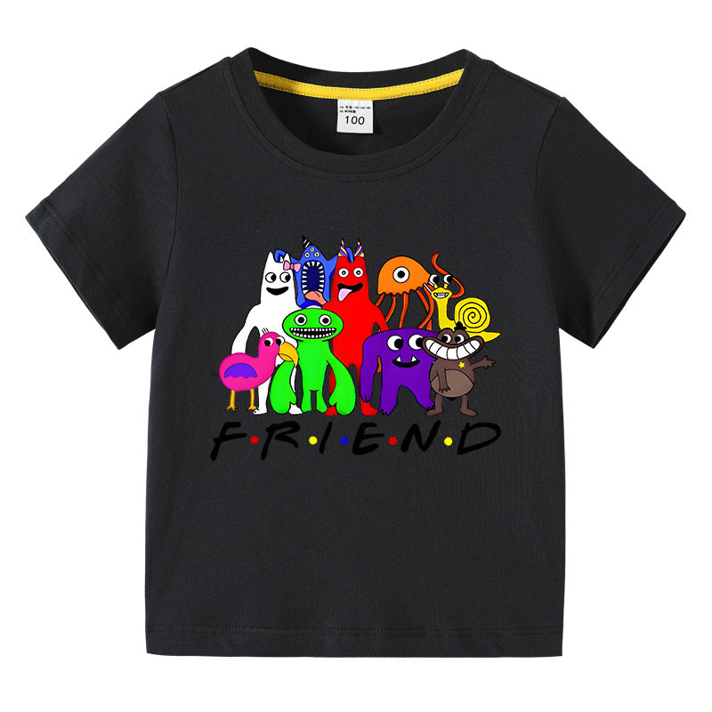 Children's summer short sleeved T-shirt