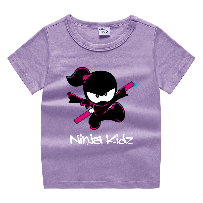 Children's summer clothing short sleeved T-shirt for men and women