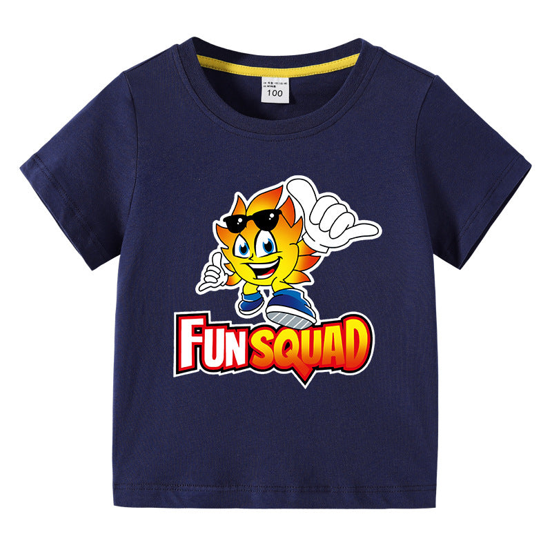 Children's summer short sleeved T-shirt