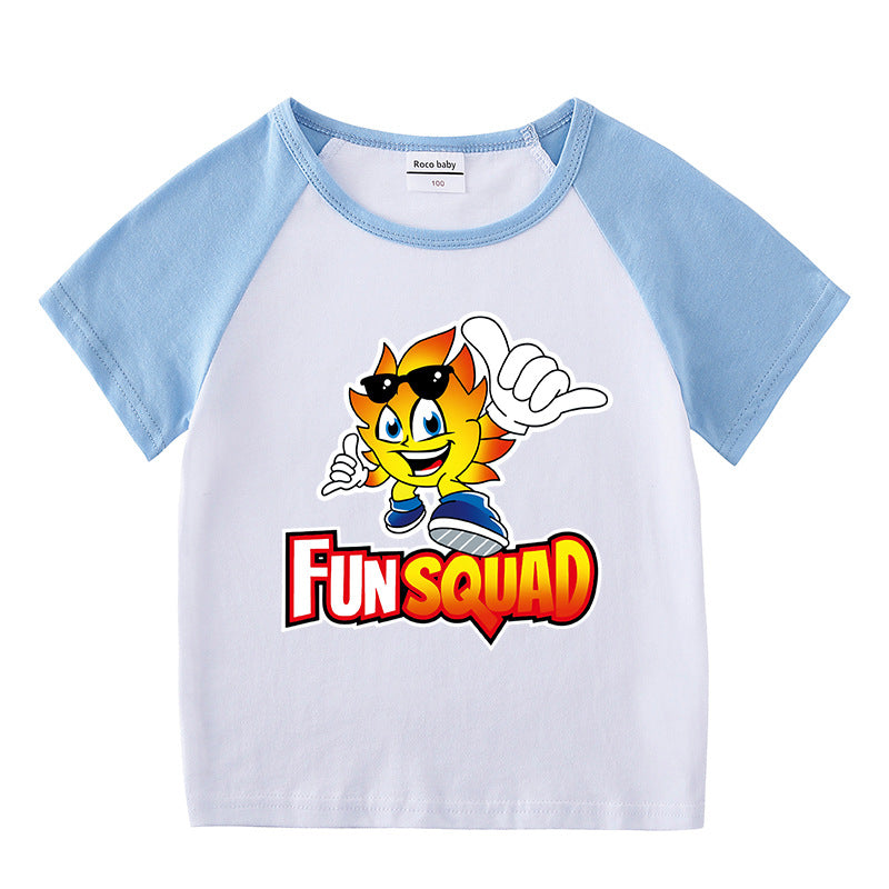Children's summer clothing short sleeved T-shirt for men and women