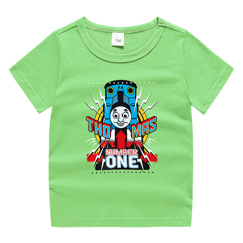 Children's summer short sleeved T-shirt