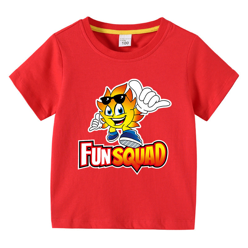 Children's summer short sleeved T-shirt