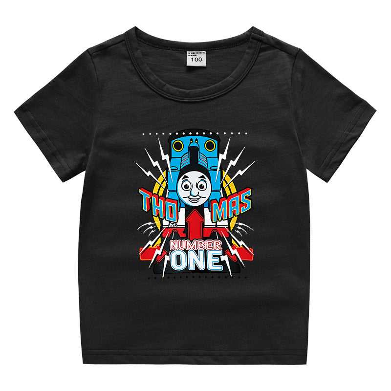 Children's summer short sleeved T-shirt
