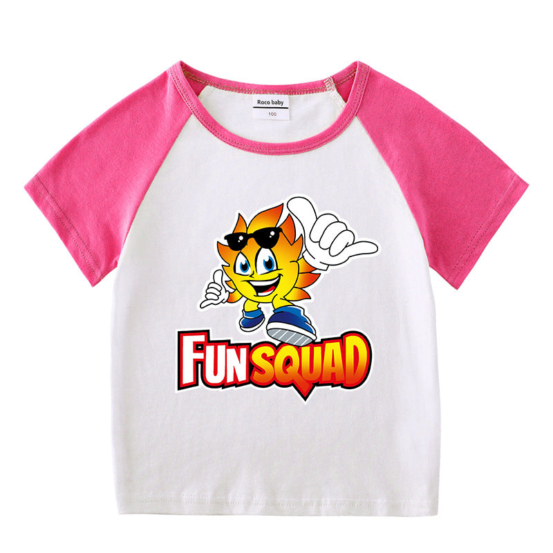 Children's summer clothing short sleeved T-shirt for men and women