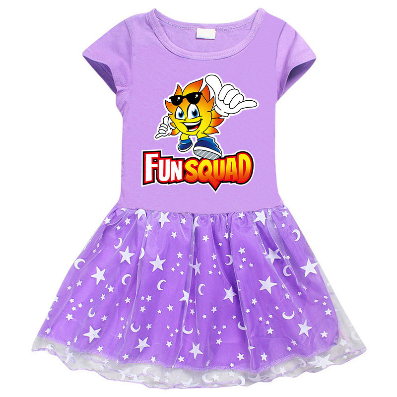 Girls' Half Sleeve Summer Dress