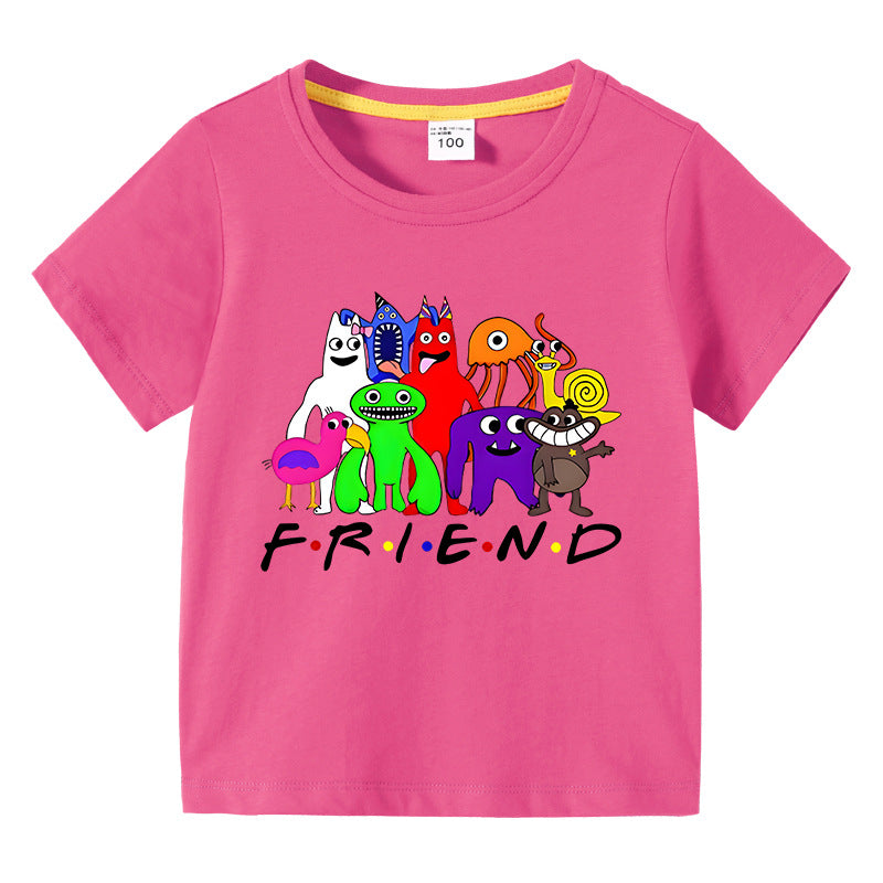 Children's summer short sleeved T-shirt