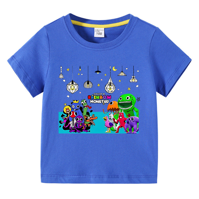 Children's summer clothes short sleeved T-shirt for boys