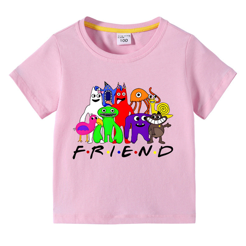 Children's summer short sleeved T-shirt