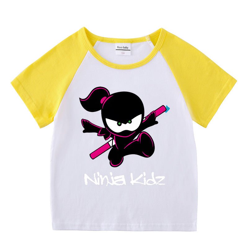 Children's summer short sleeved T-shirt