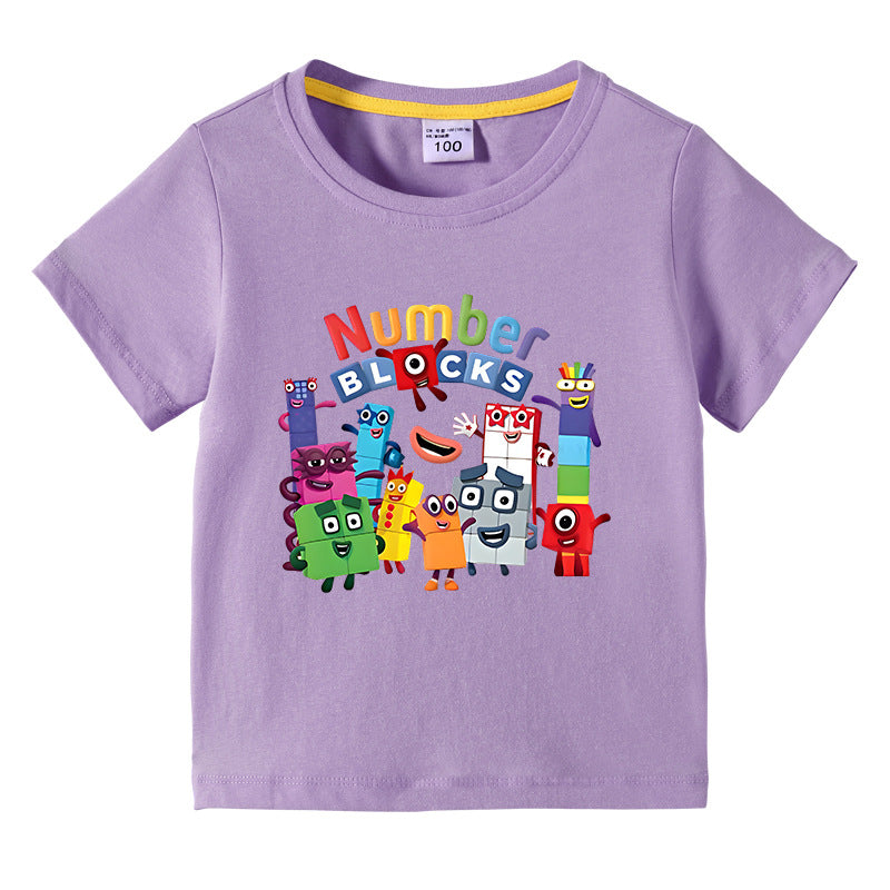 Children's summer clothes short sleeved T-shirt for boys