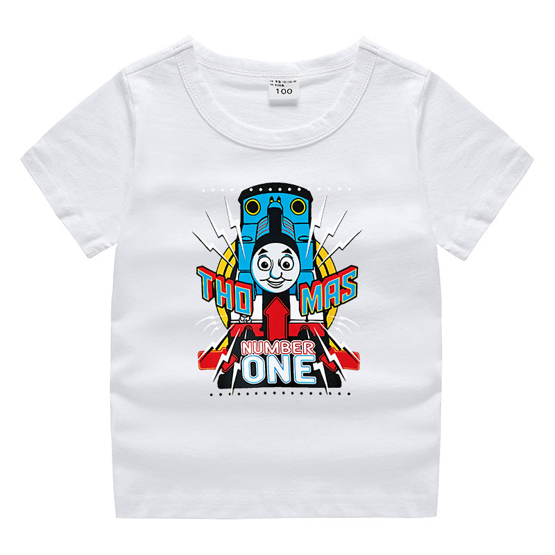 Children's summer short sleeved T-shirt