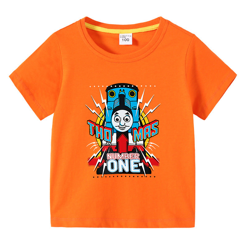 Children's summer clothes short sleeved T-shirt for boys