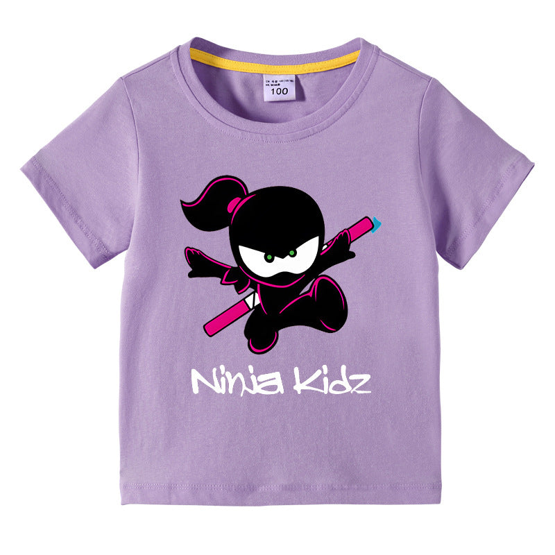 Children's summer short sleeved T-shirt