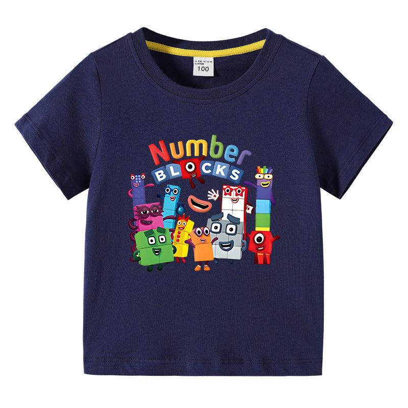 Children's summer clothes short sleeved T-shirt for boys