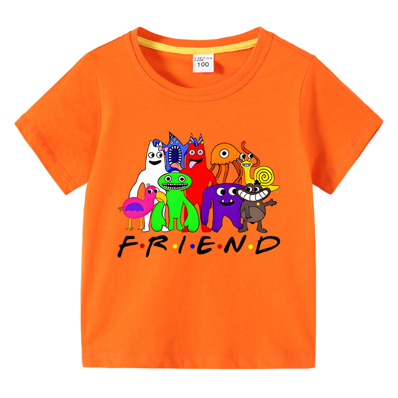 Children's summer short sleeved T-shirt