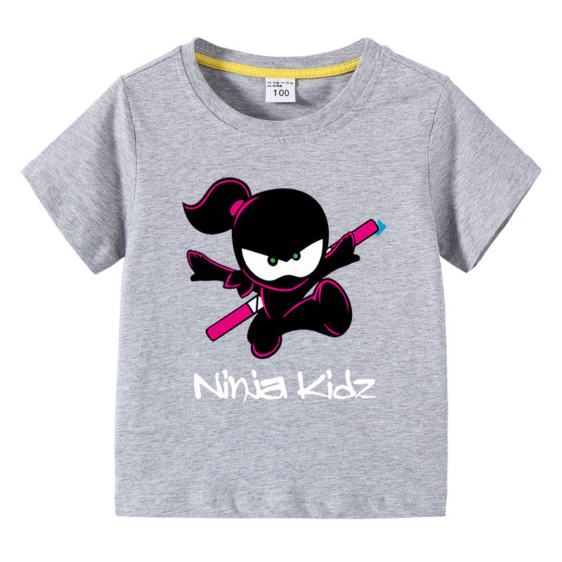 Children's summer short sleeved T-shirt