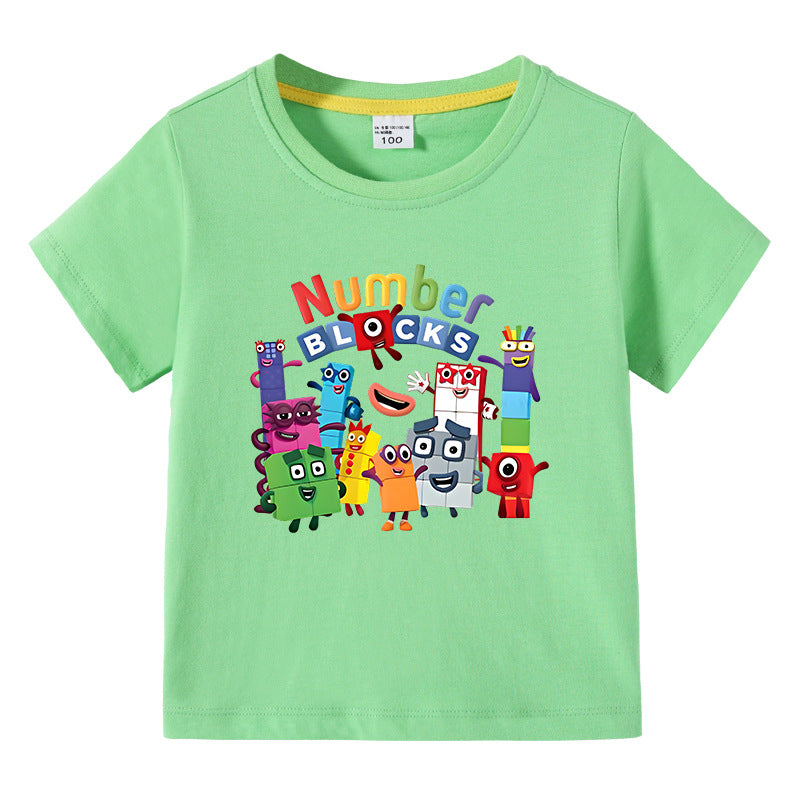 Children's summer clothes short sleeved T-shirt for boys
