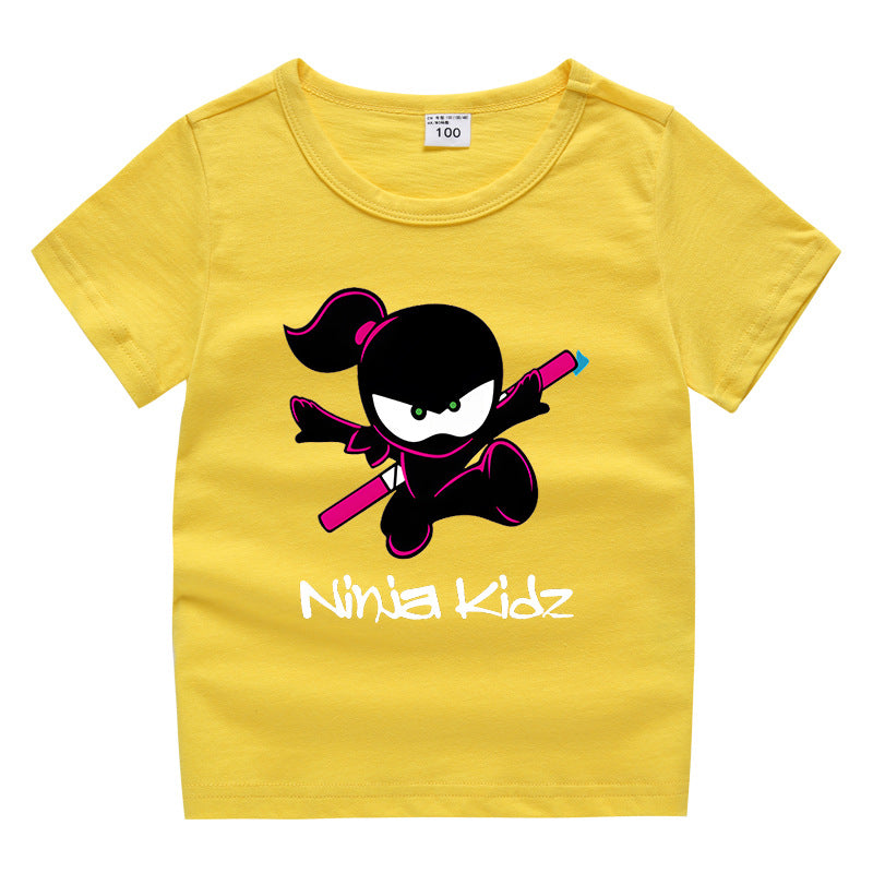 Children's summer clothing short sleeved T-shirt for men and women