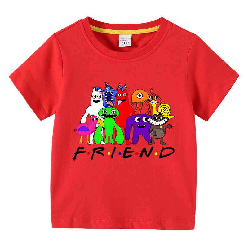 Children's summer short sleeved T-shirt