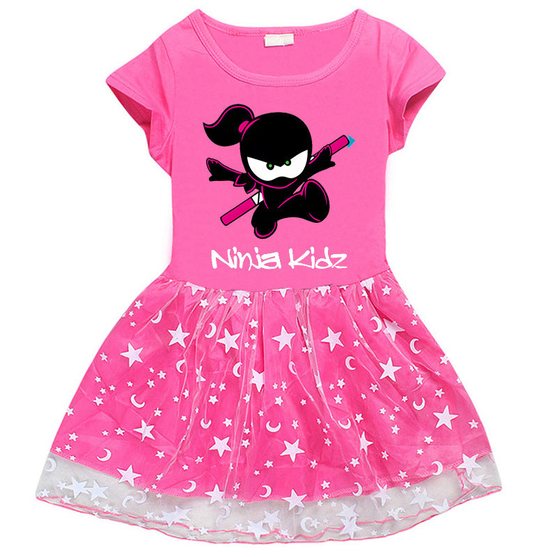 Girls' Half Sleeve Summer Dress