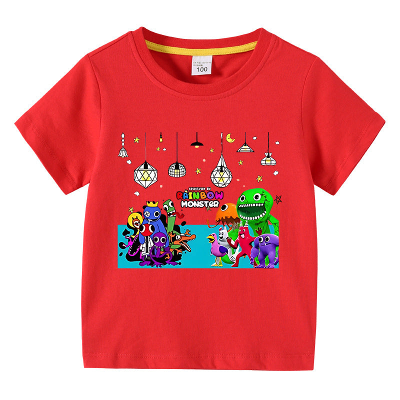 Children's summer clothes short sleeved T-shirt for boys